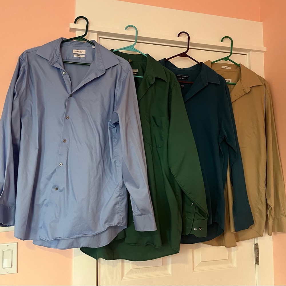 Joseph & Feiss, Geoffrey Beene, Calvin K Men's Assorted Color Button-Up Shirts